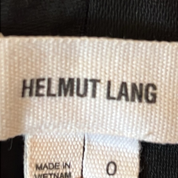 Helmut Lang Black Elastic Leg Relaxed Wool Cropped Pants Size 0 - Picture 7 of 8